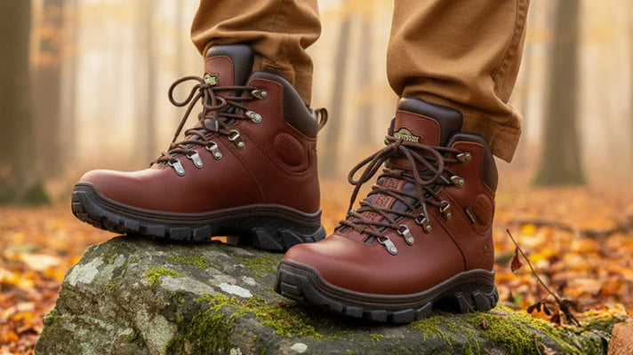 leather walking boots