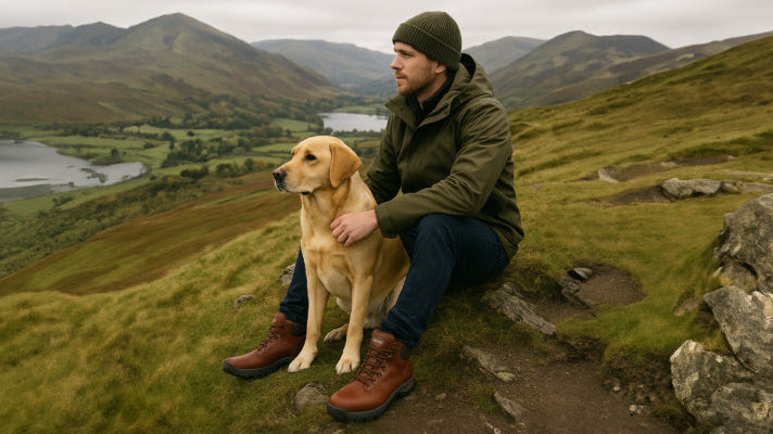 men’s leather walking boots
