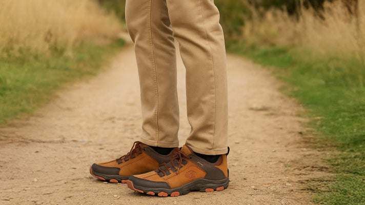 men’s leather walking shoes