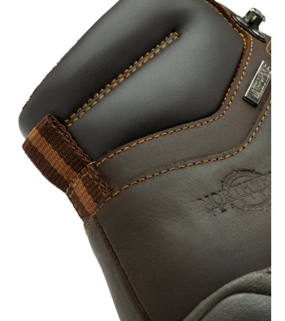Men's Leather Waterproof Walking Boots - #colour_waxy-brown
