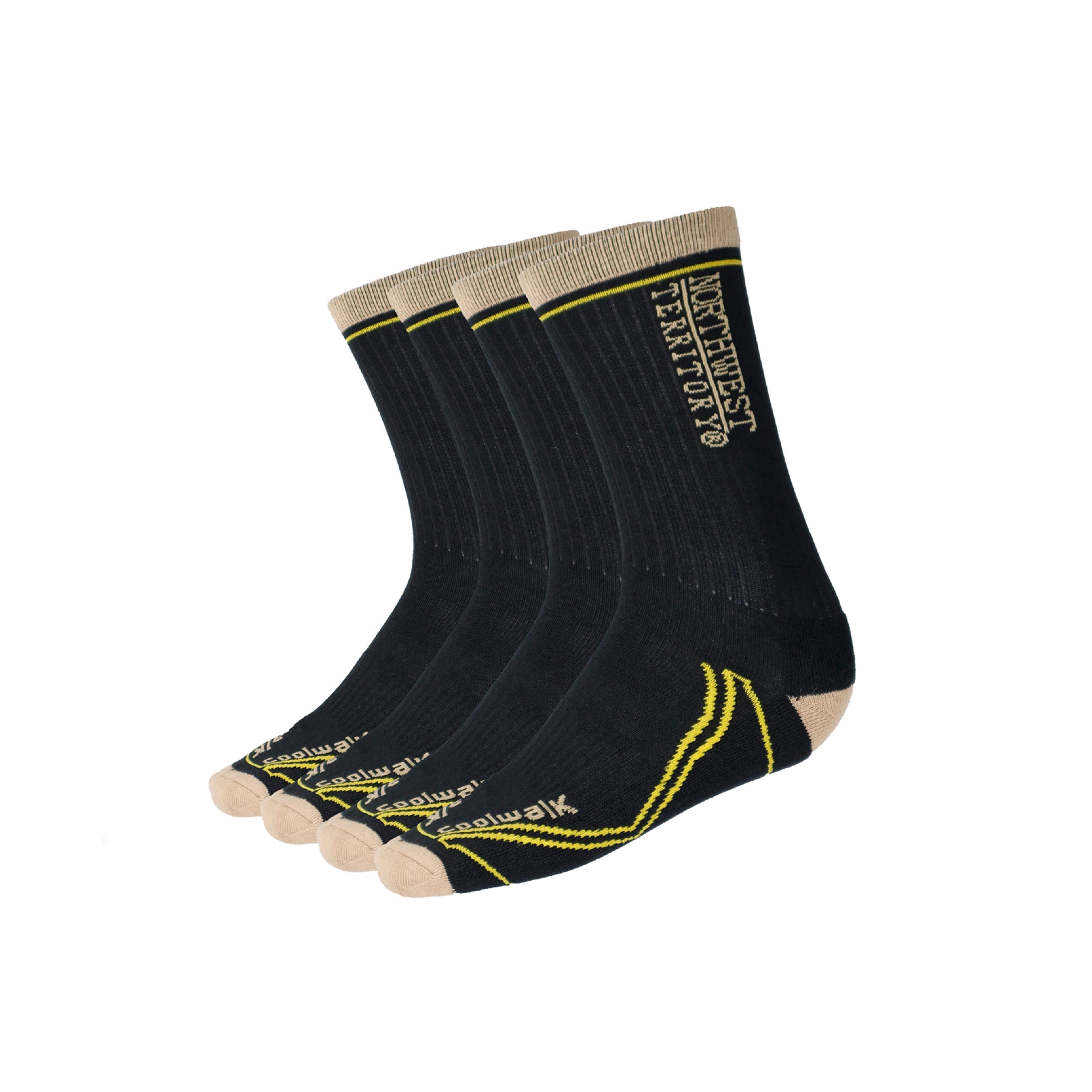 COOLWALK Men's Socks pack of 2 - Black COOLWALK Men's Socks pack of 2 - Black