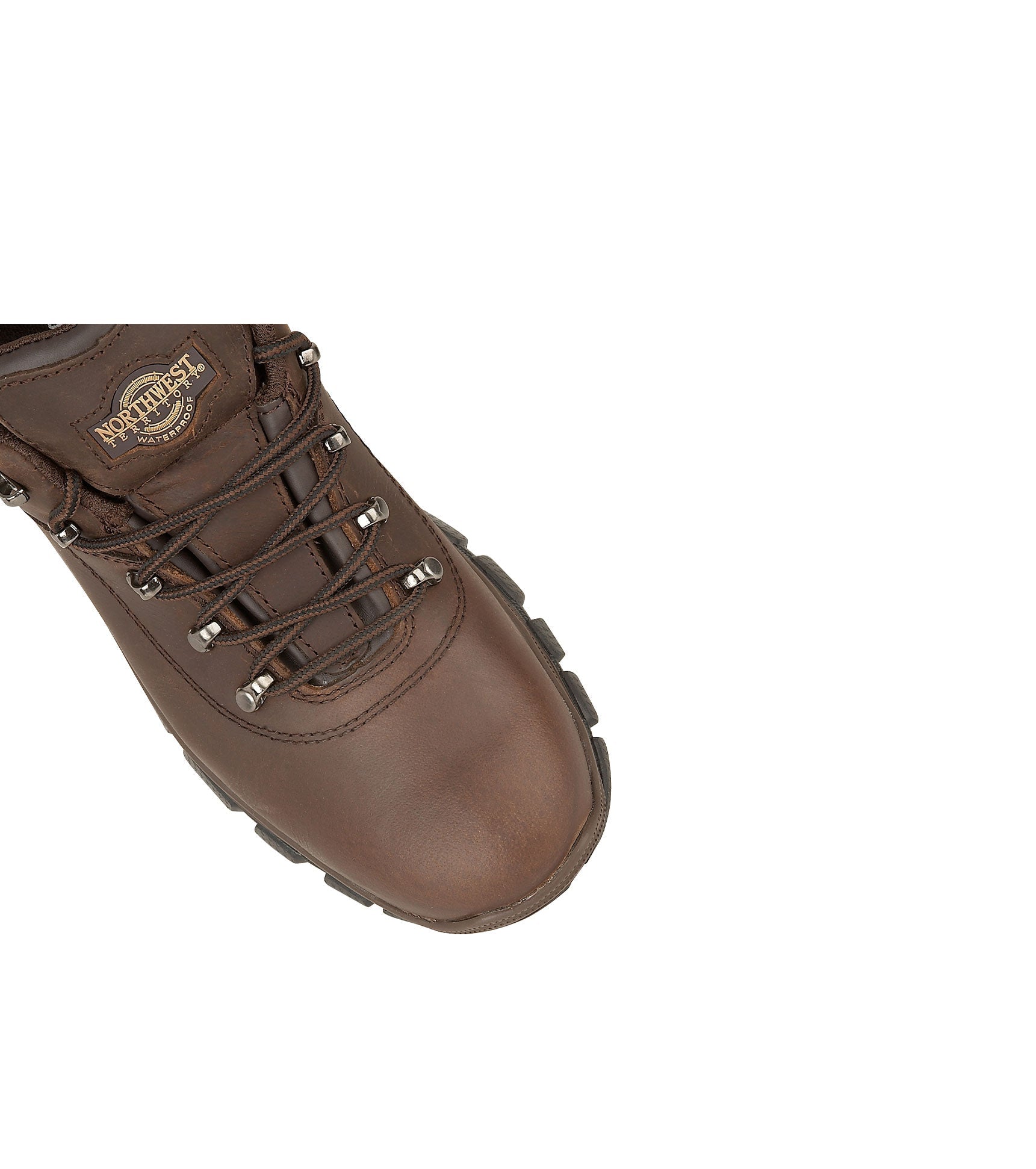 Men's Leather Waterproof Walking Shoes - #colour_brown