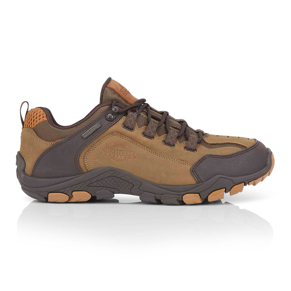 CORBETT Men's Leather Waterproof Walking Shoes - Taupe CORBETT Men's Leather Waterproof Walking Shoes - Taupe