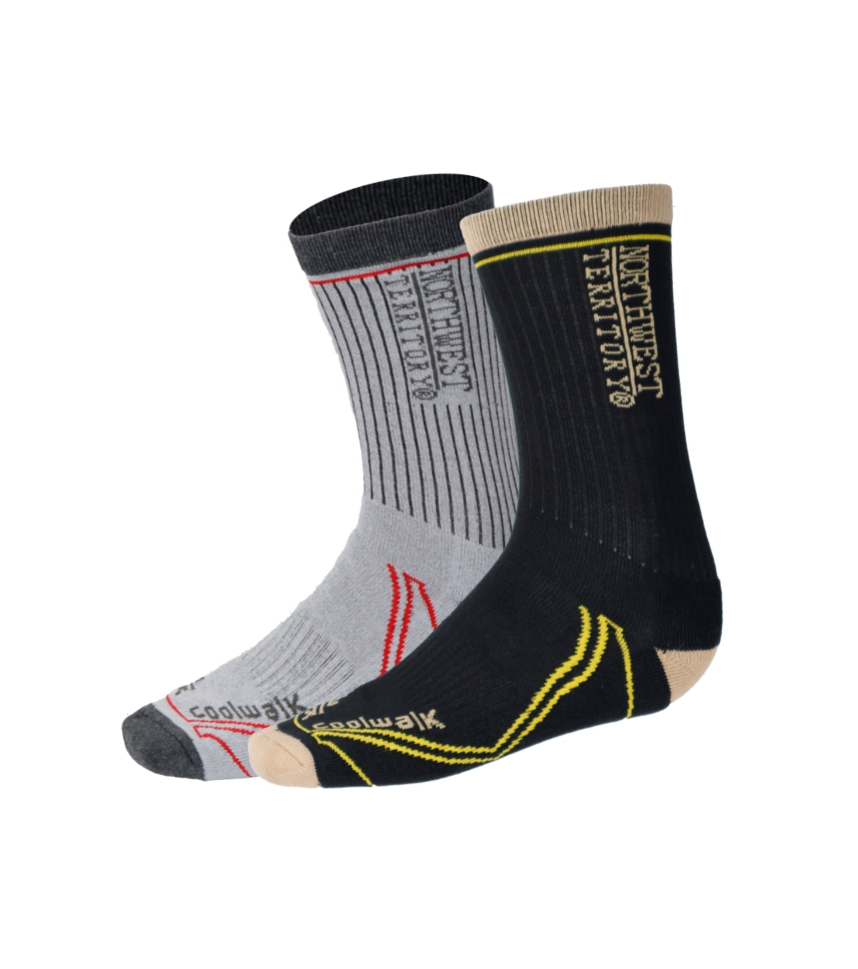 Men's Socks pack of 2 - #colour_black-grey