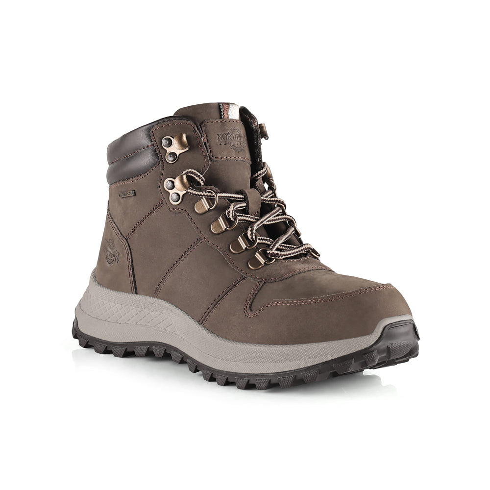 HEWITT Women's Leather Waterproof Walking Boots - DOVE GREY HEWITT Women's Leather Waterproof Walking Boots - DOVE GREY