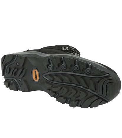 Men's Suede Leather Waterproof Walking Boots - #colour_black