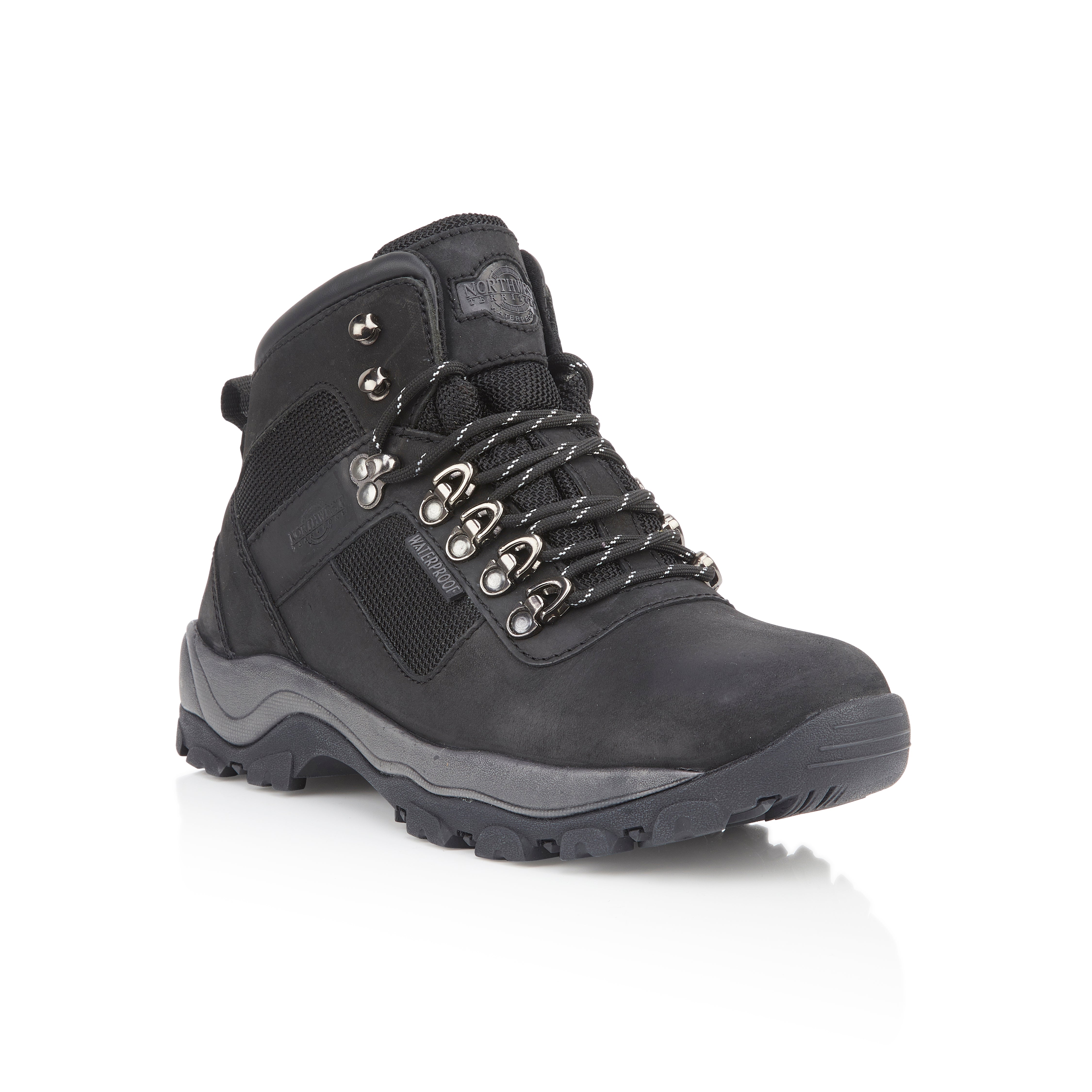Hudson Black men's boots with a polished leather exterior and durable construction. Hudson Black men's boots with a polished leather exterior and durable construction.