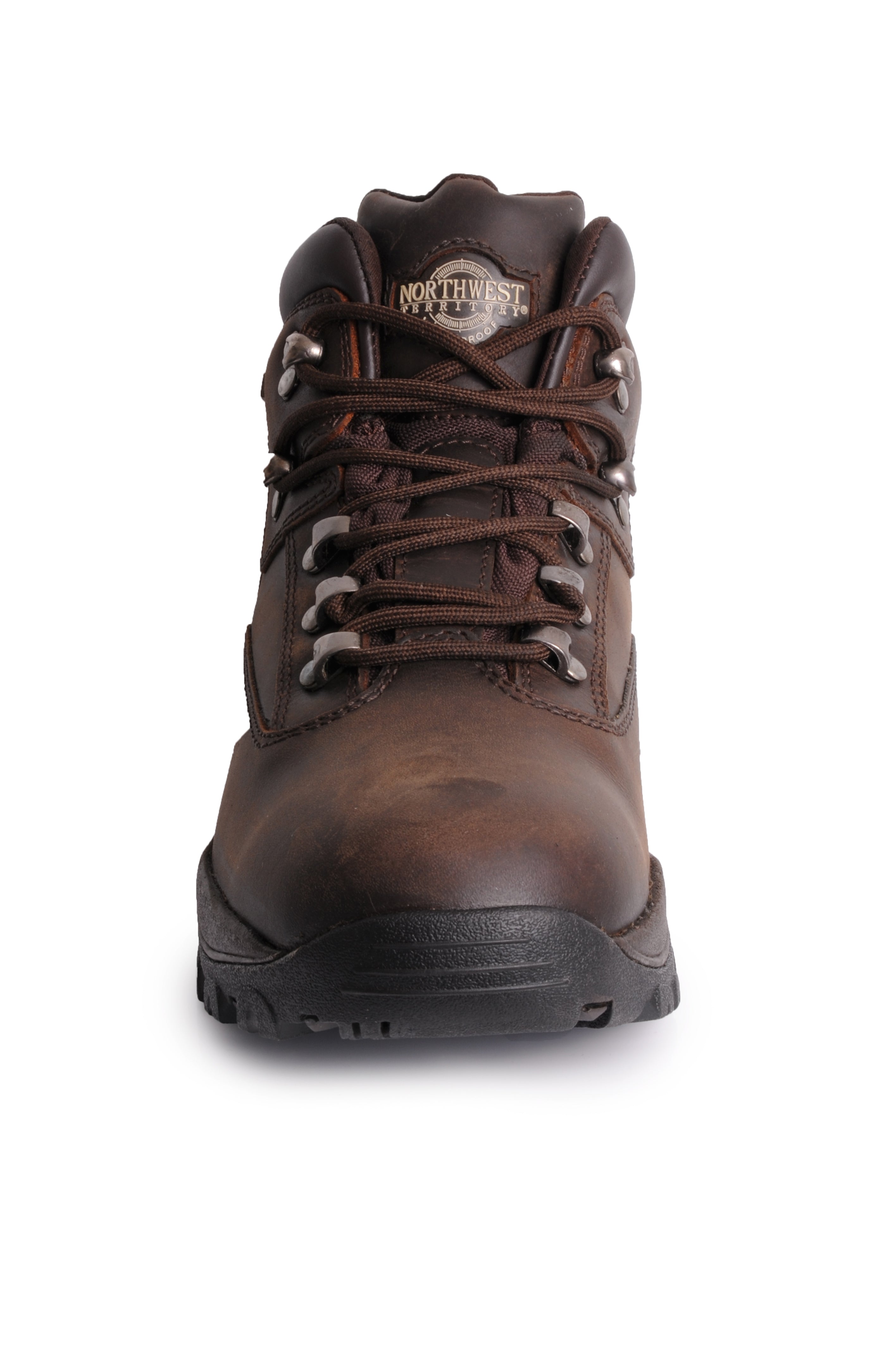 Men's Leather Waterproof Walking Boots - #colour_waxy-brown