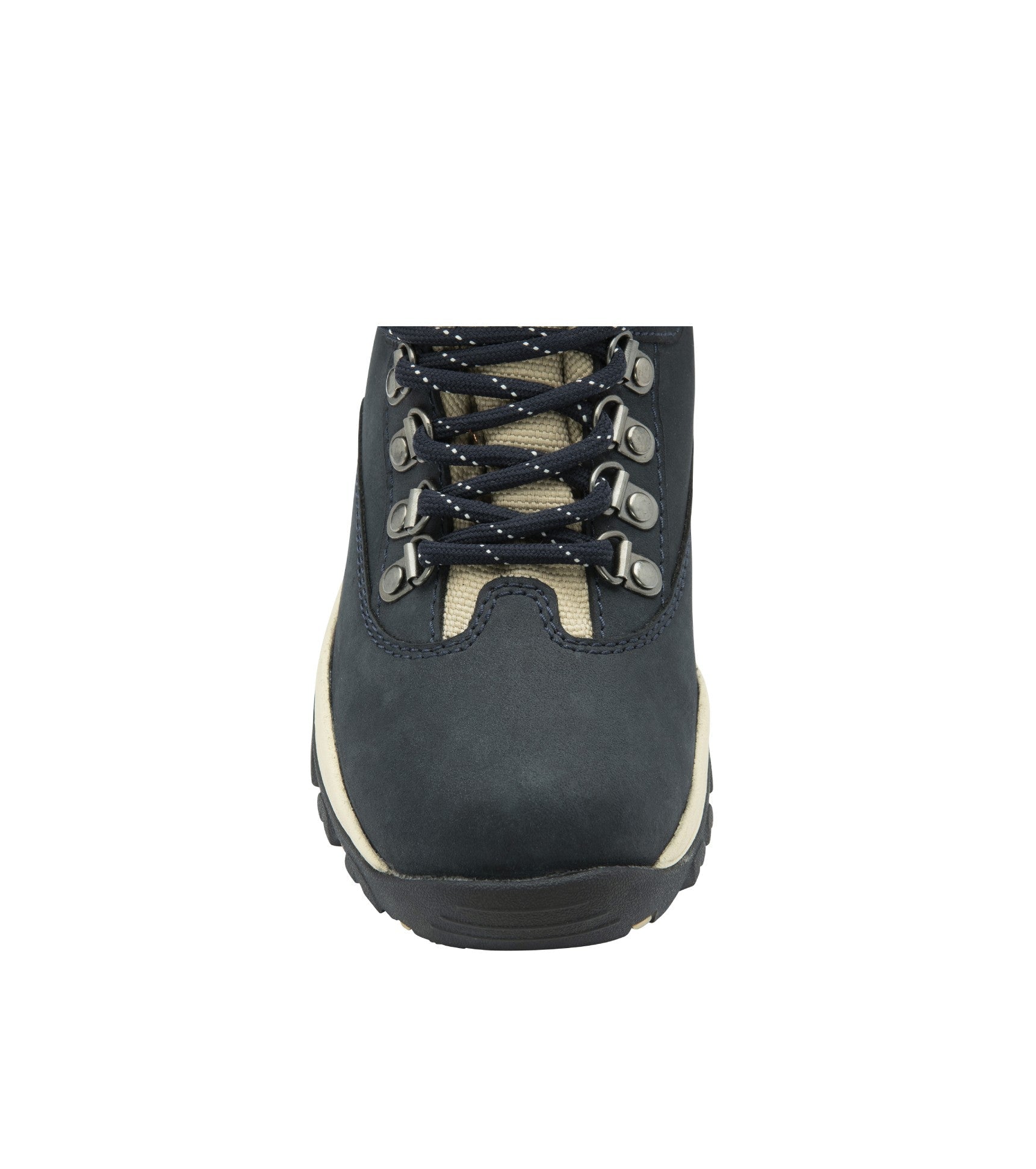 Women's Nubuck Leather Waterproof Walking Boots - #colour_navy