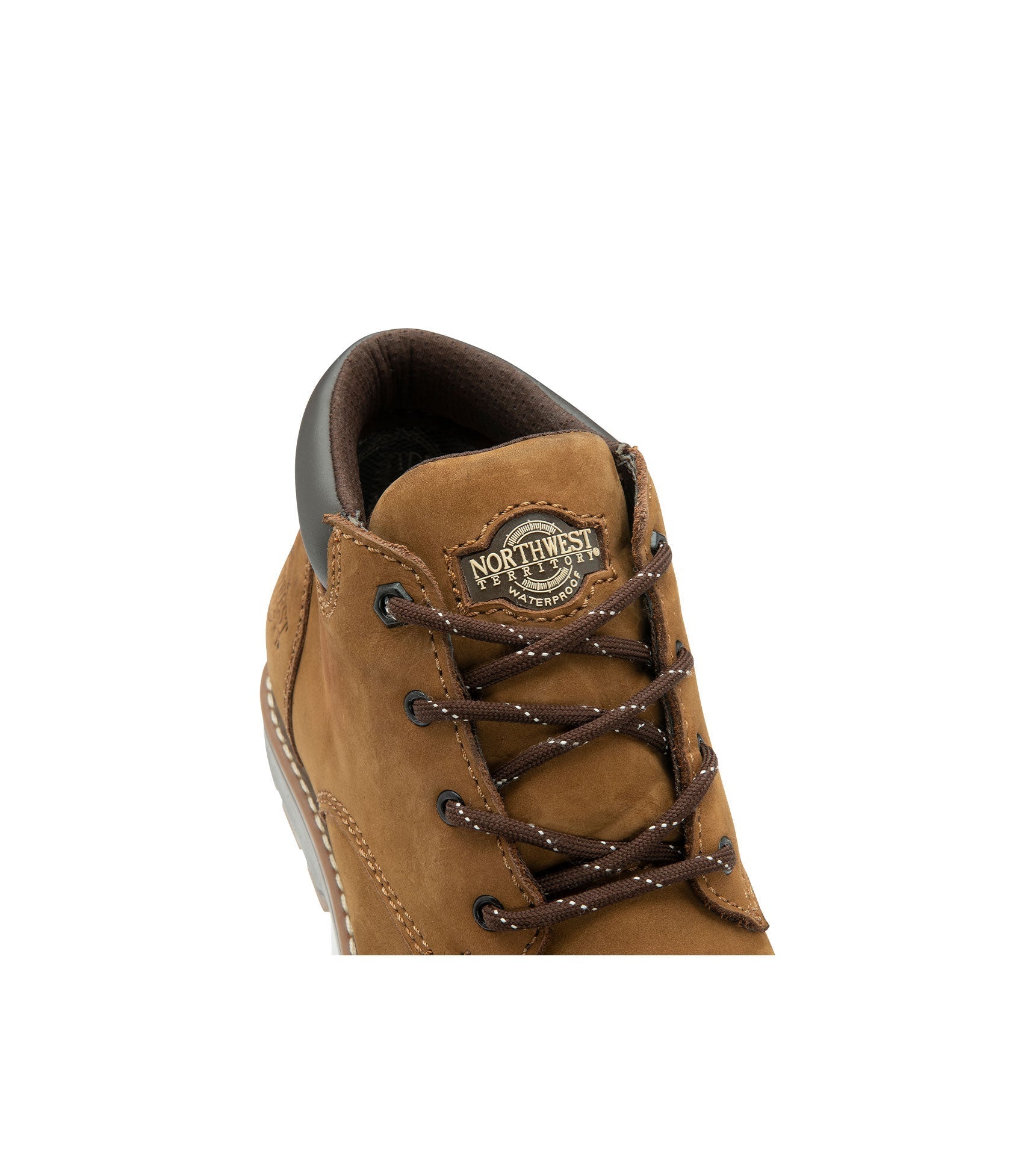 Men's Leather Waterproof Walking Boots - #colour_tan