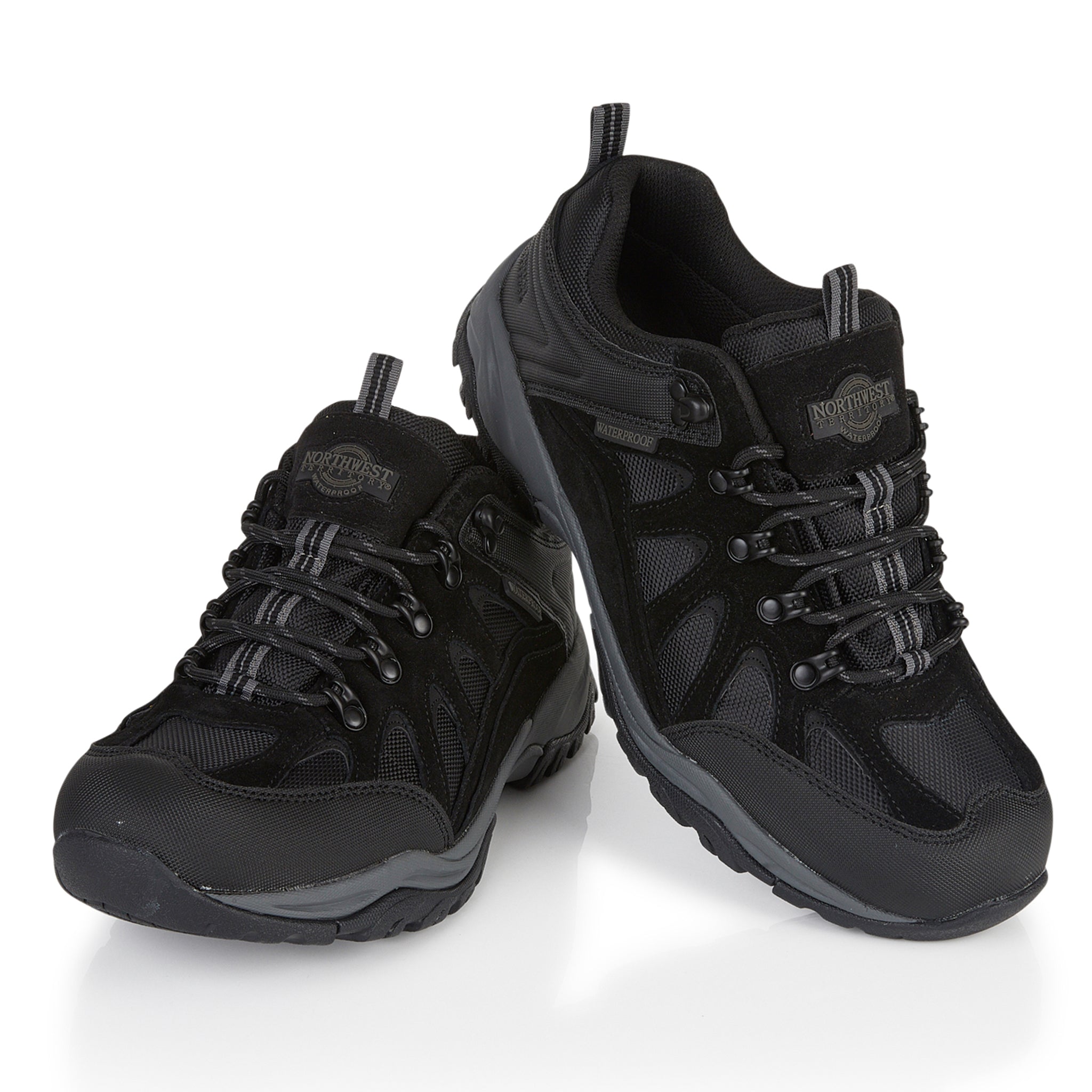 Top view of Steen men's lace-up waterproof walking shoes