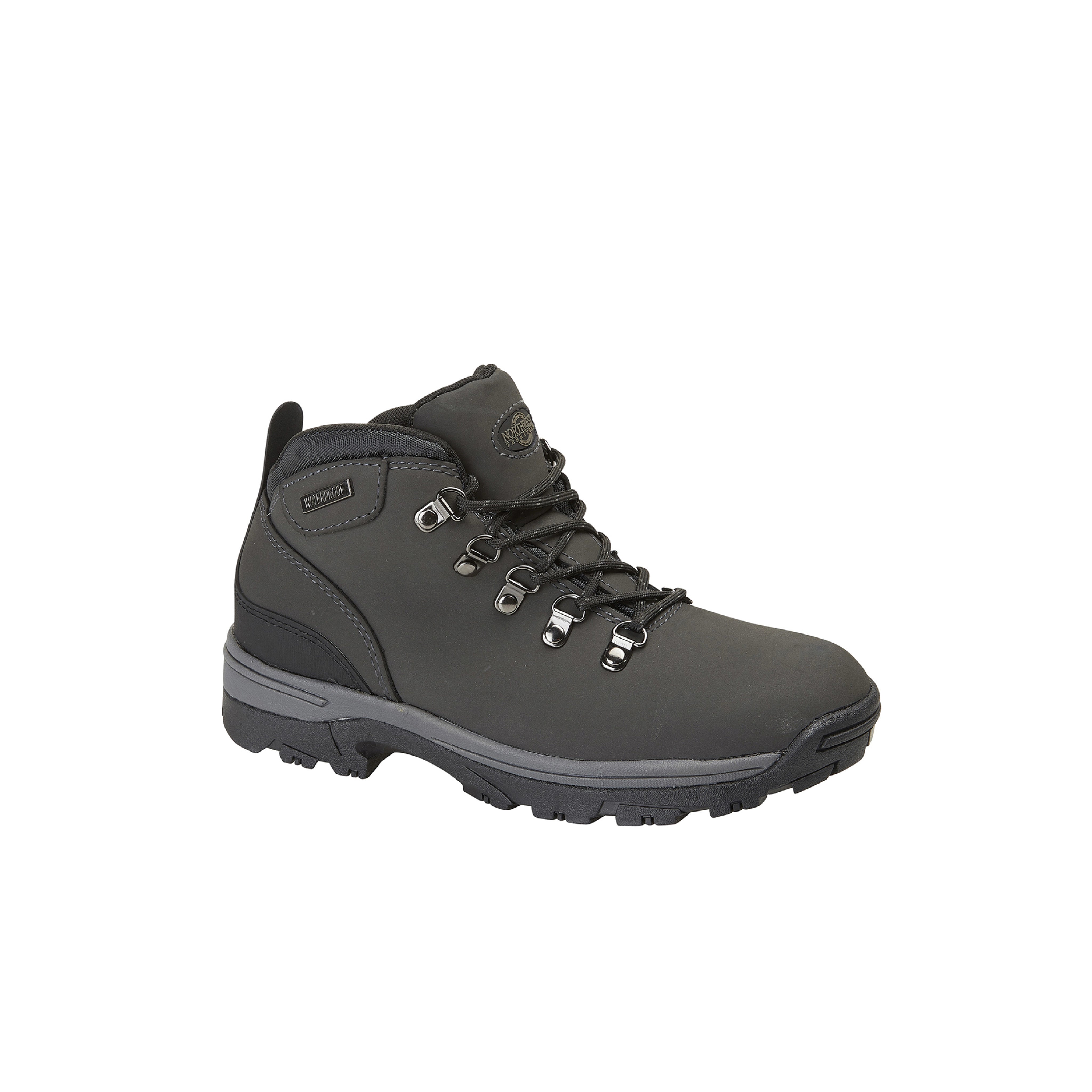 TREK Women's Leather Waterproof Walking Boots - Grey TREK Women's Leather Waterproof Walking Boots - Grey