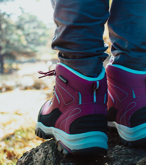 TEXAS Women's Waterproof Walking Boots - Navy lifestyle