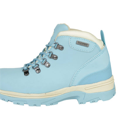Women's Nubuck Leather Waterproof Walking Boots - #colour_sky-blue