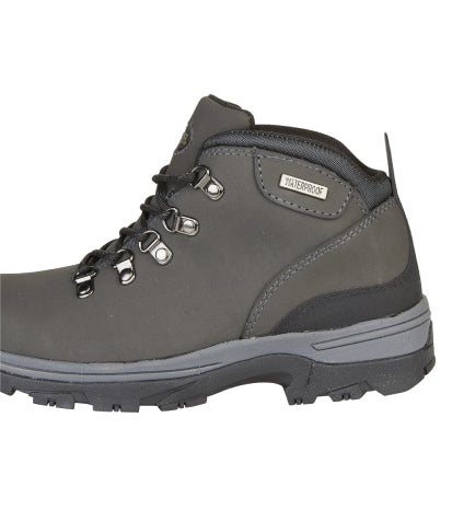 Women's Nubuck Leather Waterproof Walking Boots - #colour_grey