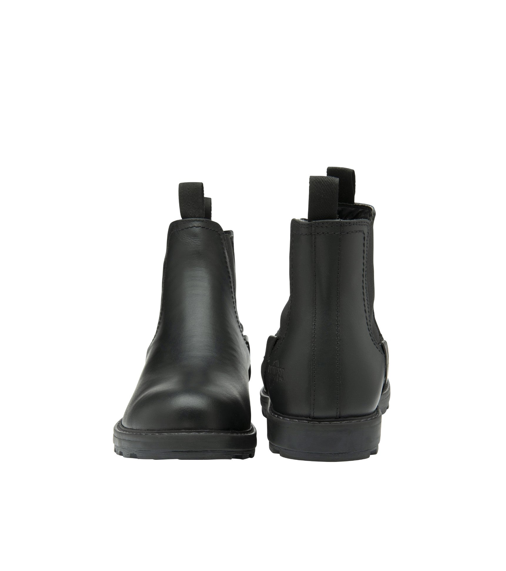 Men's Leather Waterproof Walking Chelsea Boots - #colour_black
