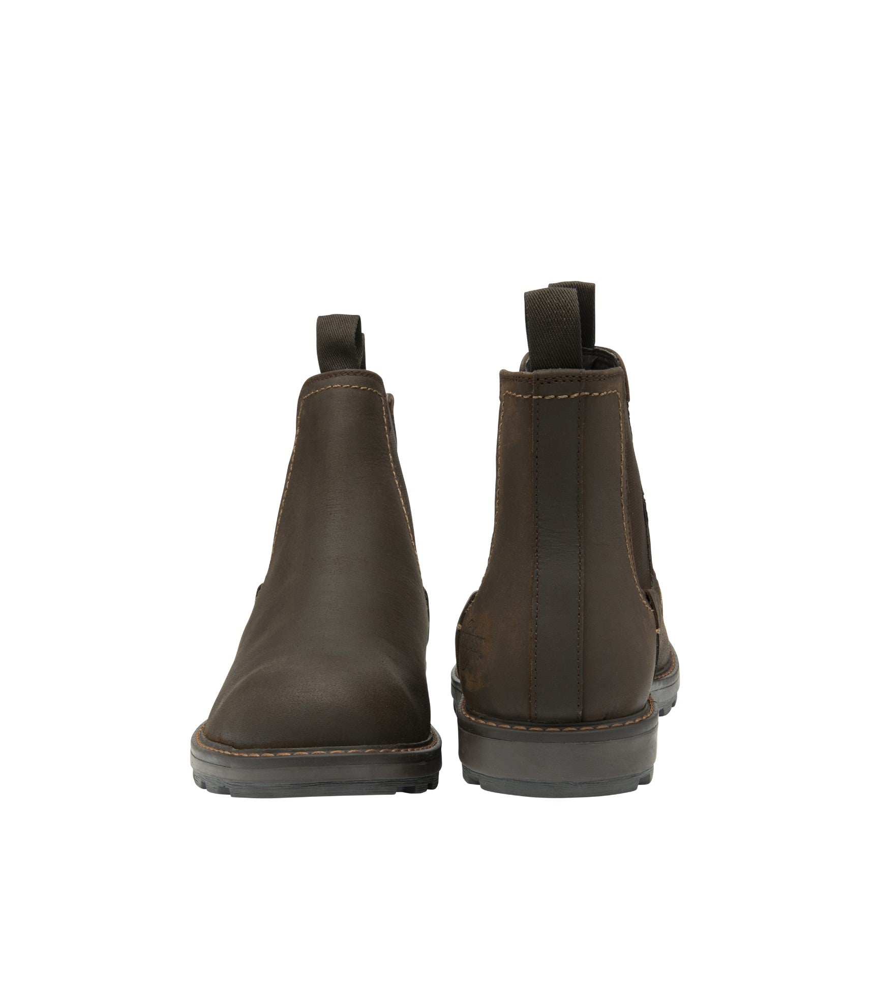 Men's Leather Waterproof Walking Chelsea Boots - #colour_waxy-brown