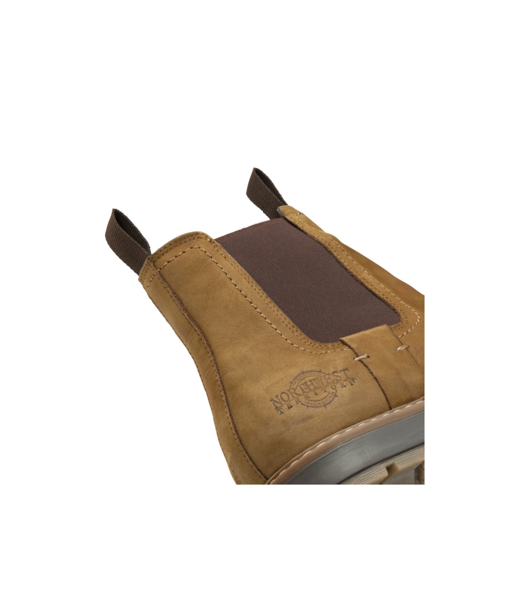 Men's Leather Waterproof Walking Chelsea Boots - #colour_tan
