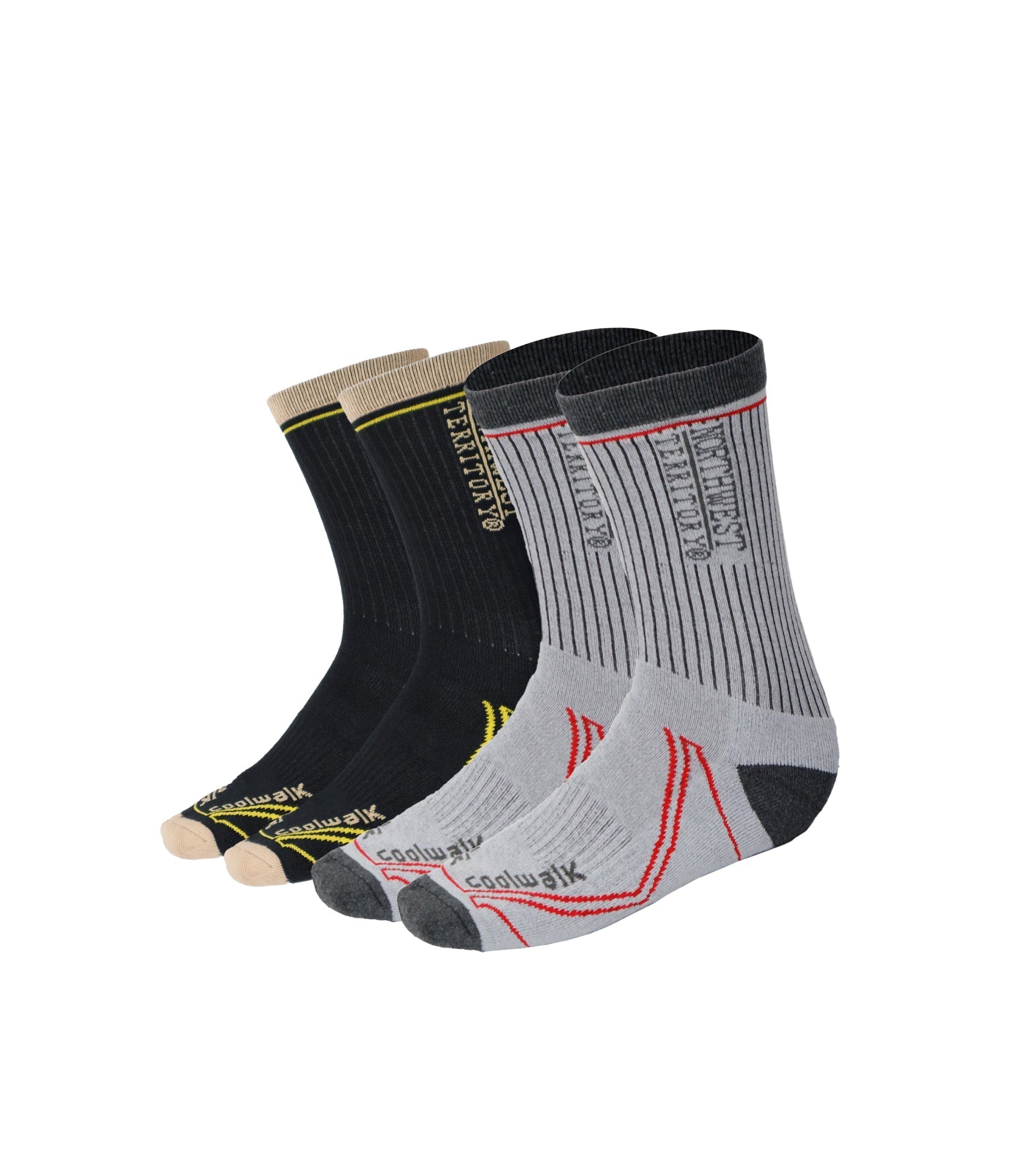 Men's Socks pack of 2 - #colour_black-grey