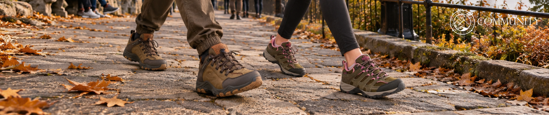 Learn which footwear suits wet grass, muddy paths, woodland, hills and coastal routes across the UK.