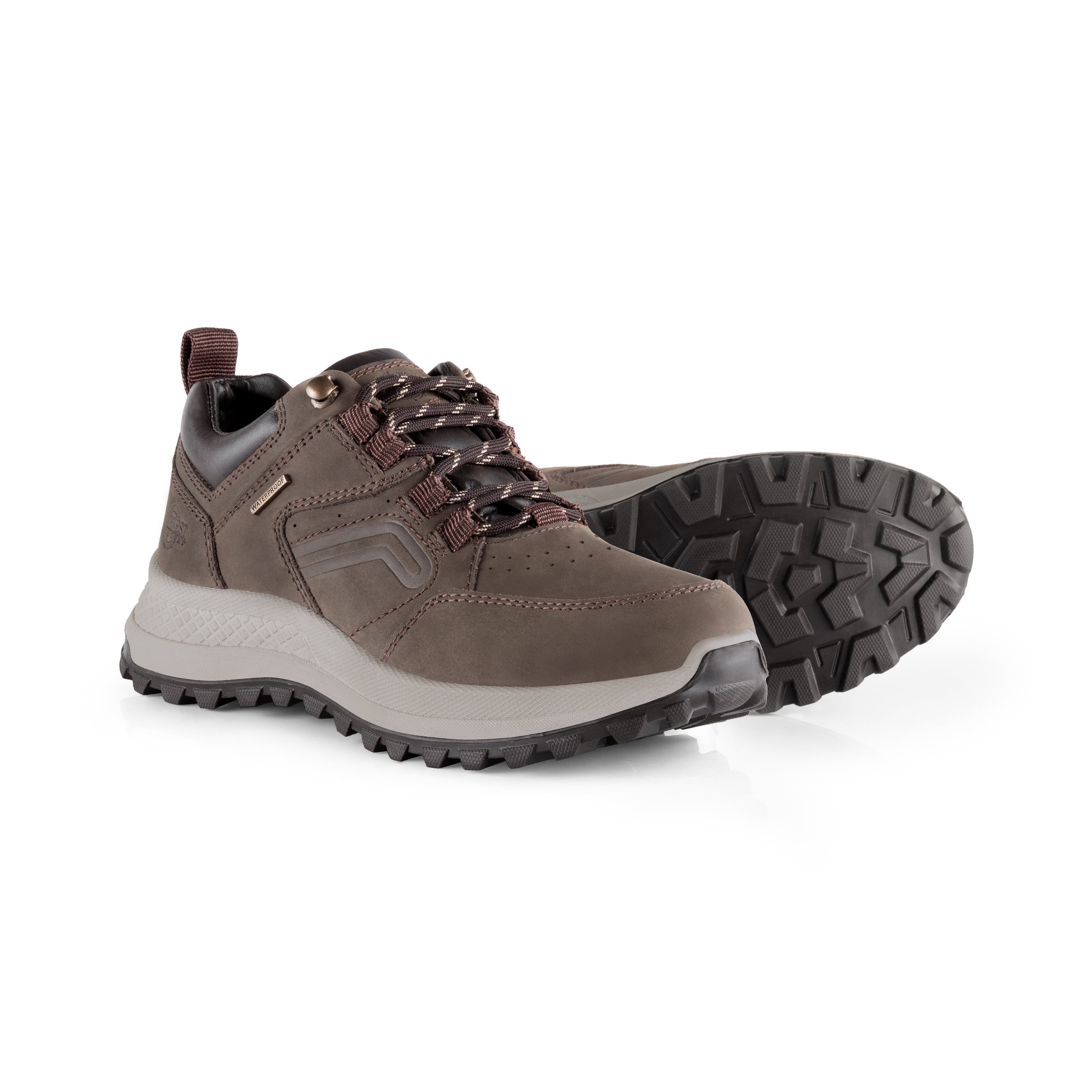 MUNRO Women's Leather Waterproof Walking Shoes - DOVE GREY