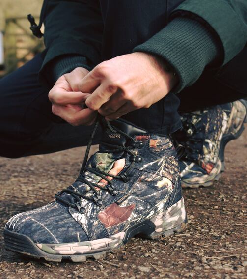 CAMO Men's Vegan Waterproof Walking Boots - Camouflage lifestyle