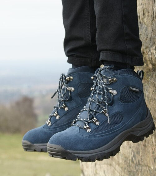 KENDAL Men's Suede Leather Waterproof Walking Boots - Black lifestyle
