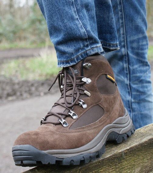 KENDAL Men's Suede Leather Waterproof Walking Boots - Black lifestyle