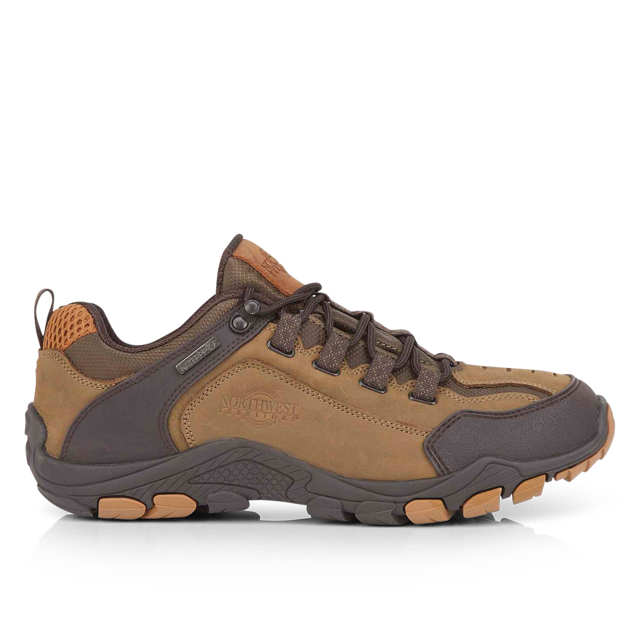 CORBETT Men's Leather Waterproof Walking Shoes - Taupe