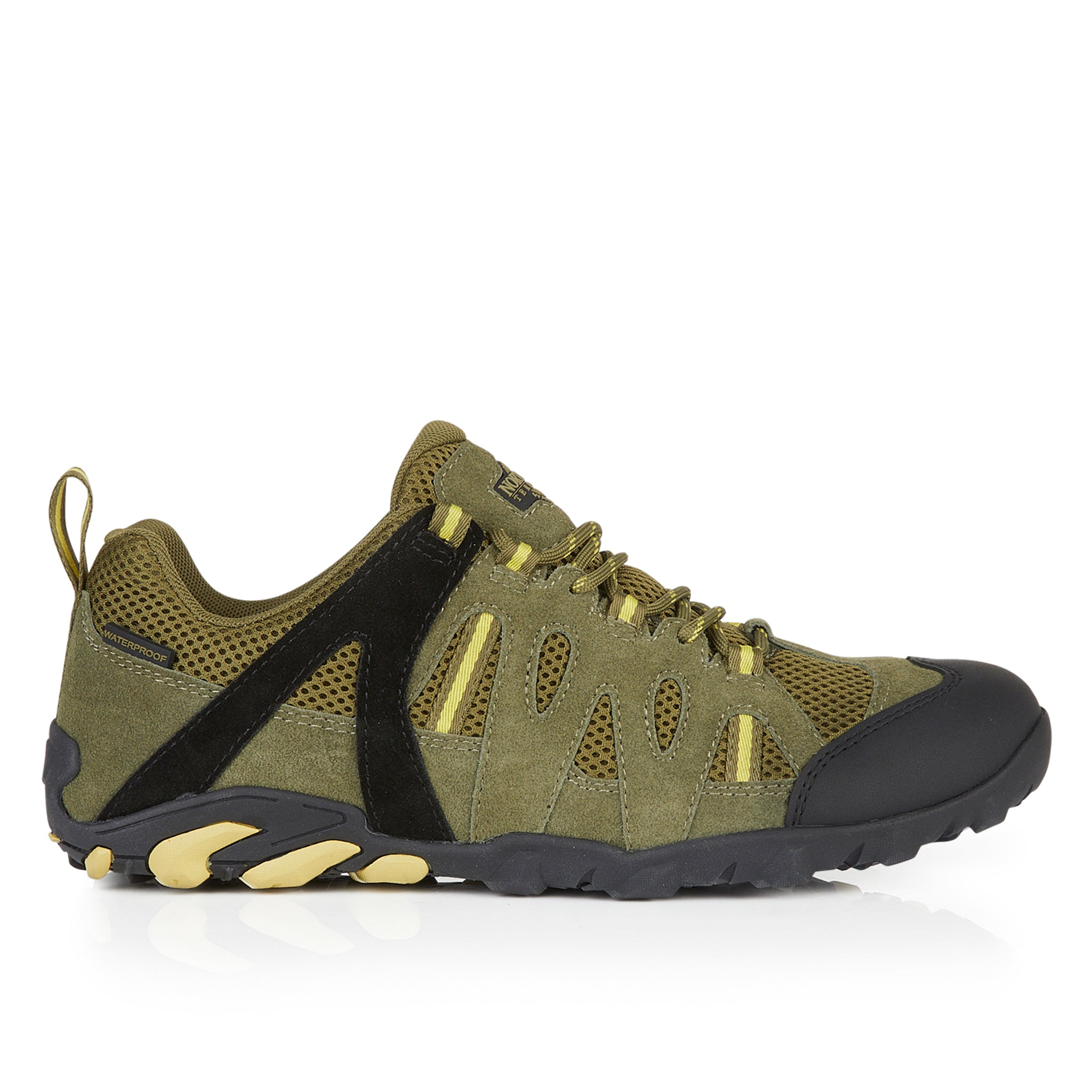 GLYDER Men's Suede Leather Waterproof Walking Shoes - Ranger Green