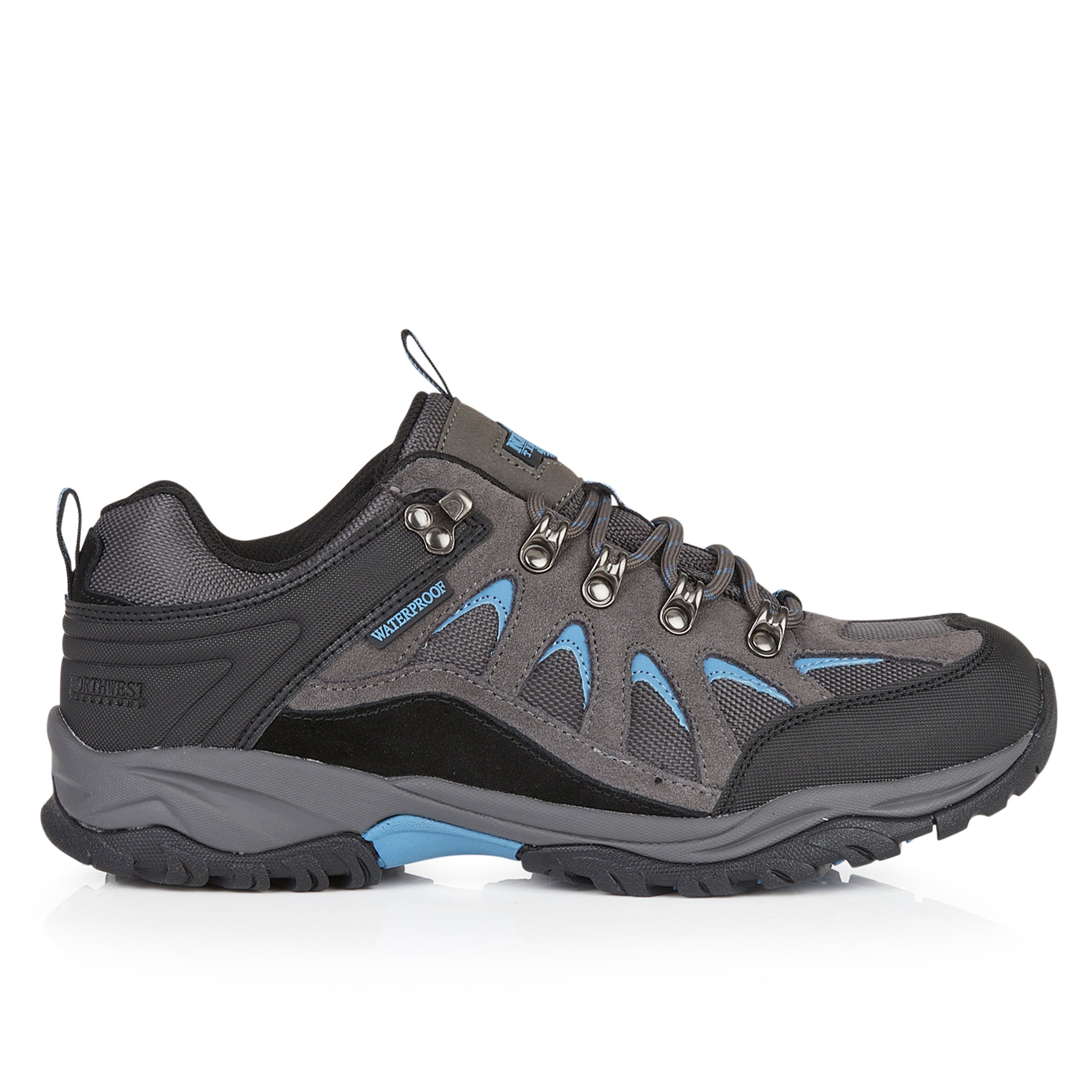 STEEN Men's Suede Leather Waterproof Walking Shoes - Grey
