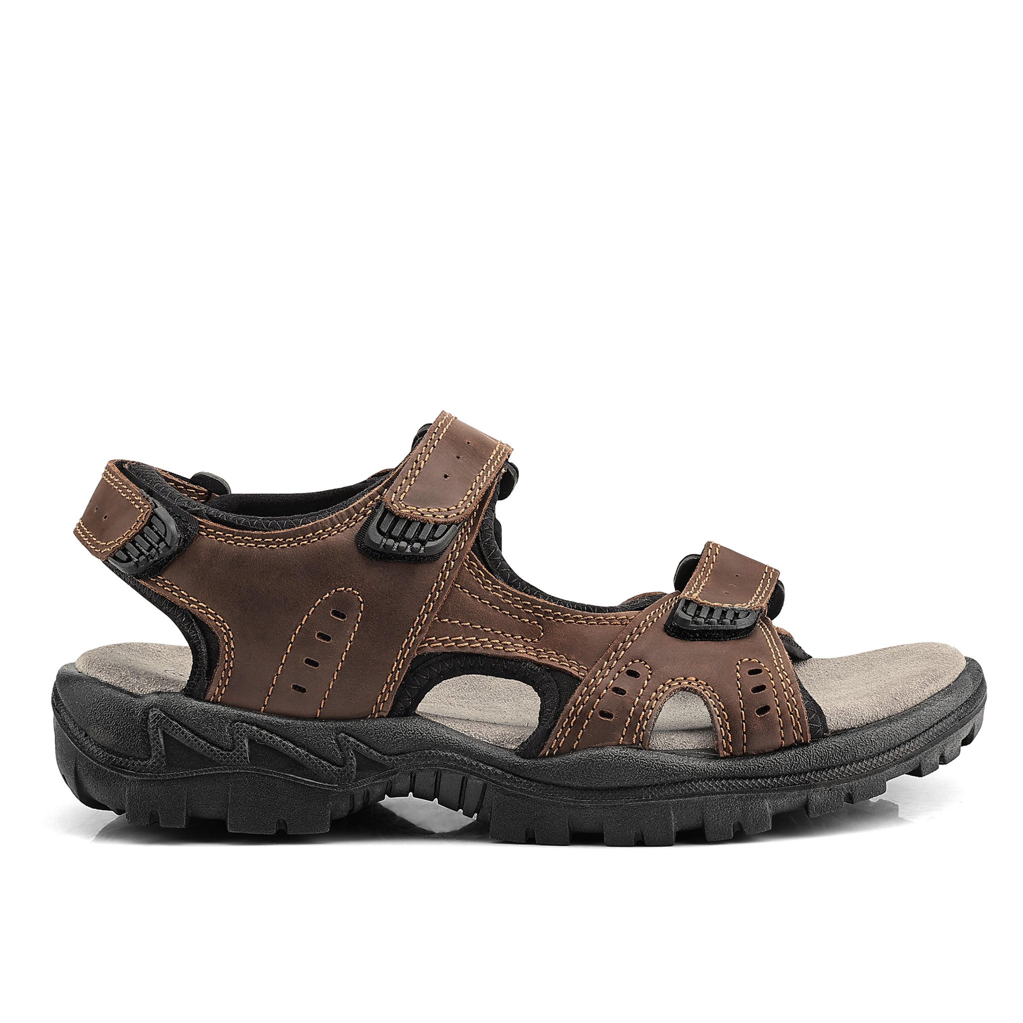 WINDSOR Men's Leather Sandals - Waxy Brown