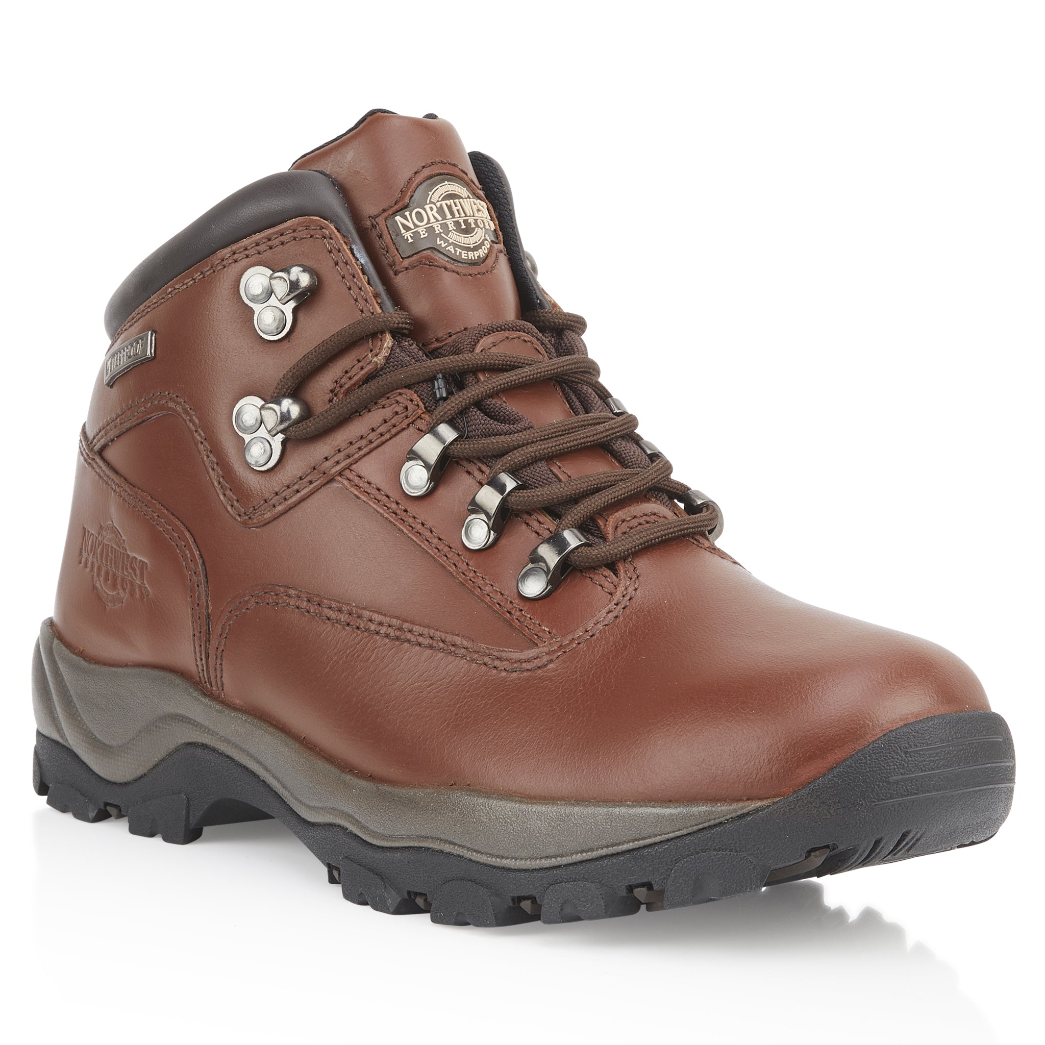 INUVIK Men's Leather Waterproof Walking Boots - Brown