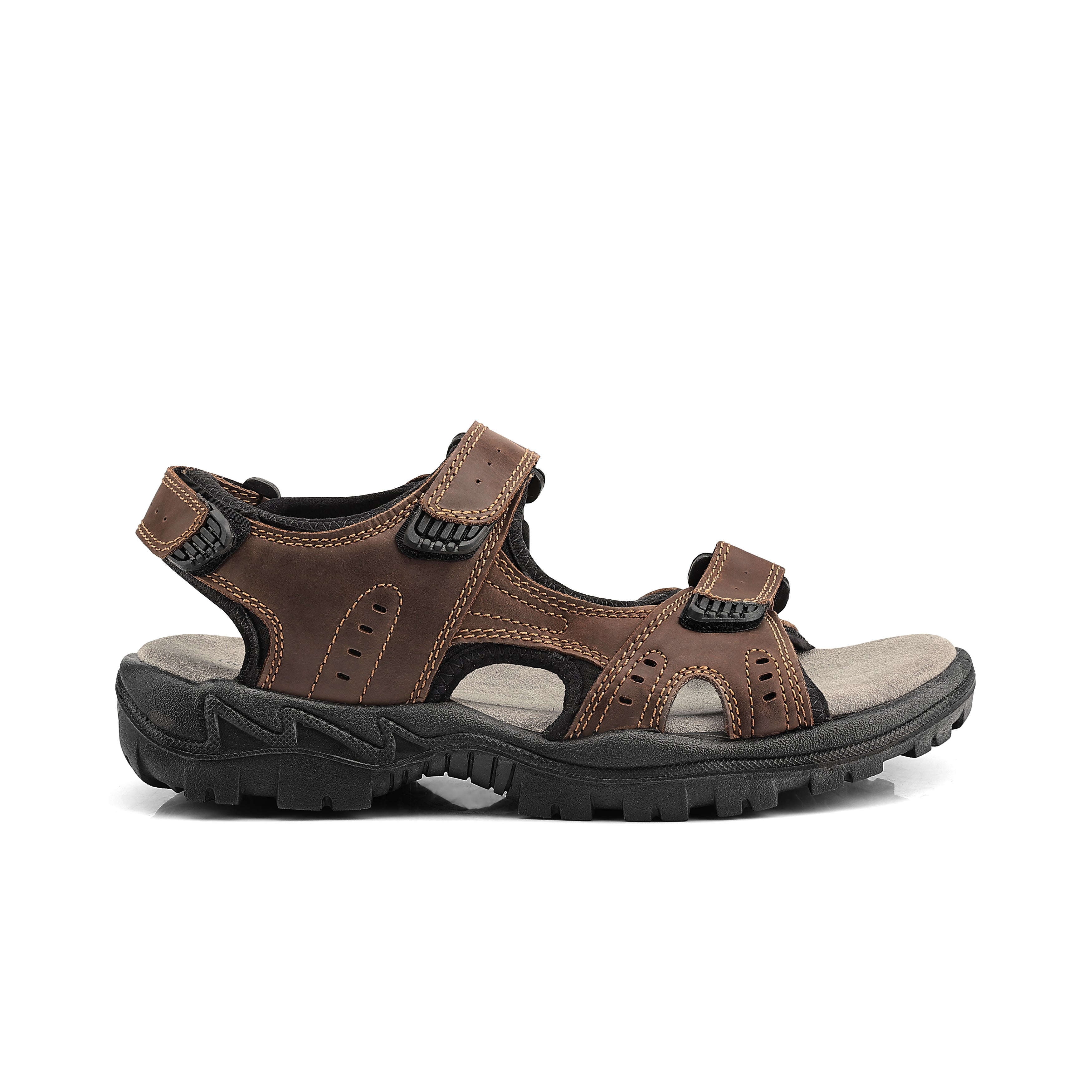 WINDSOR Men's Leather Sandals - Waxy Brown