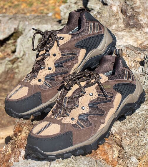 RELIANCE Men's Waterproof Walking Shoes - Brown lifestyle