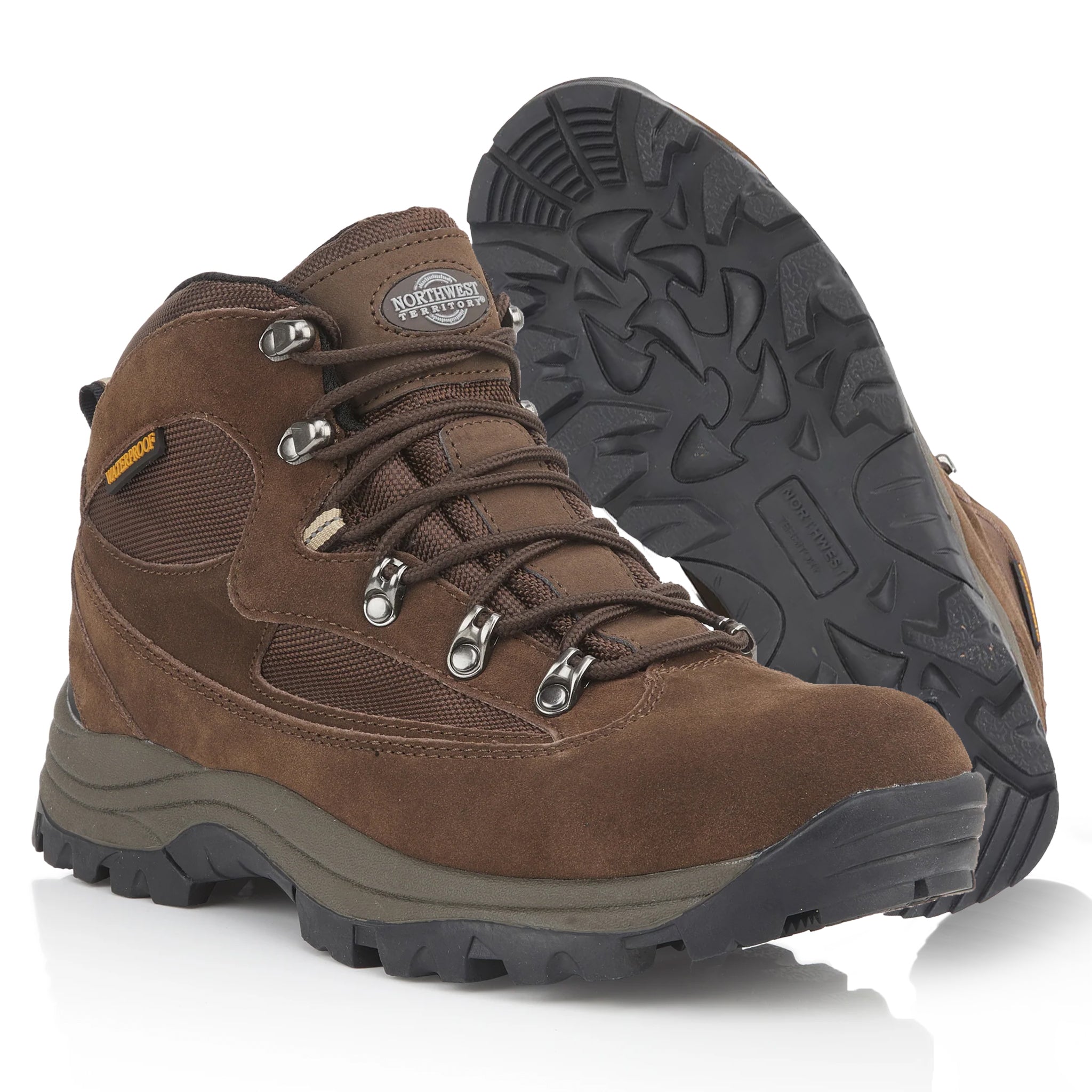 Kendal Mens Suede Leather Waterproof Walking Boots Brown | Durable