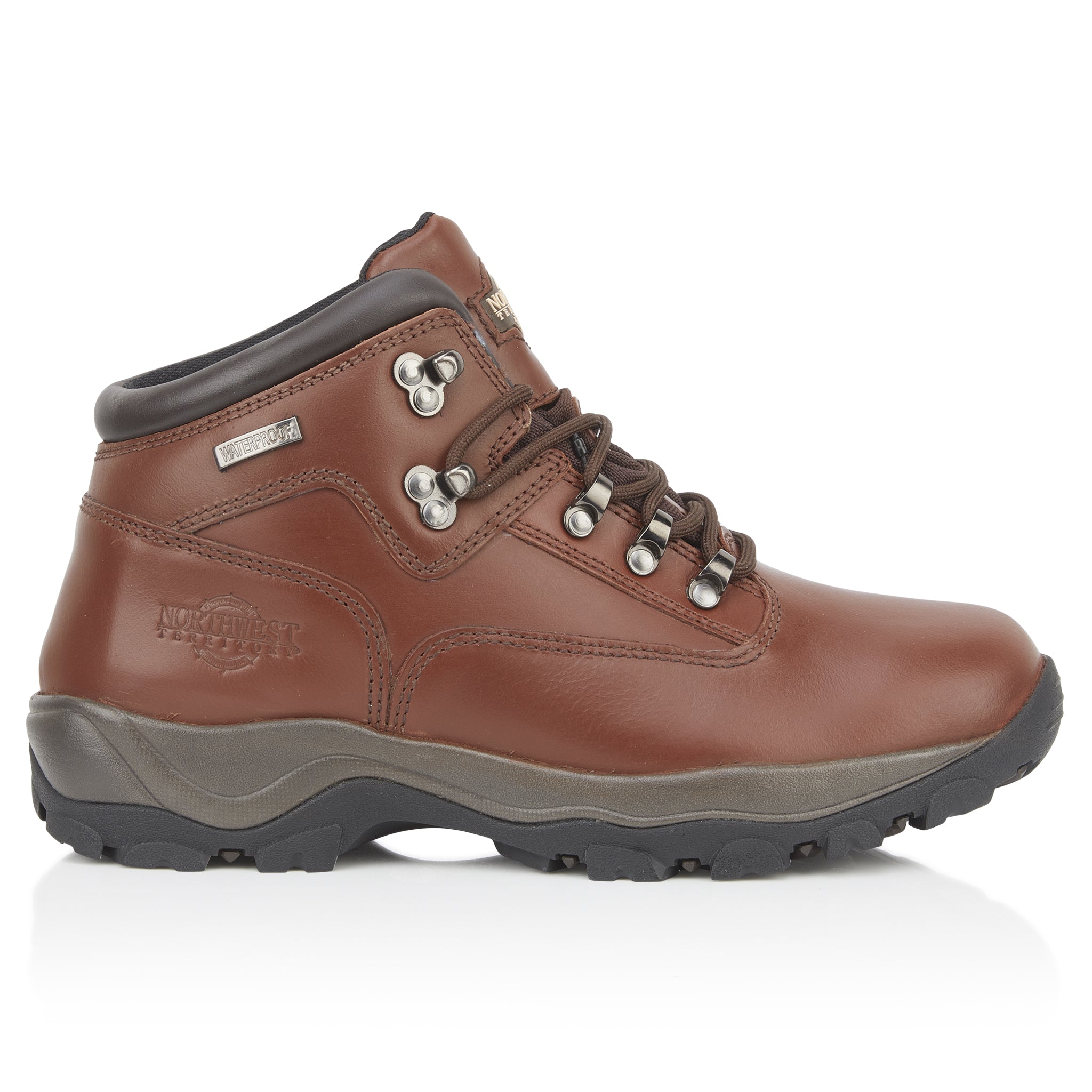 Inuvik Men's Leather Waterproof Walking Boots - Brown | NWT