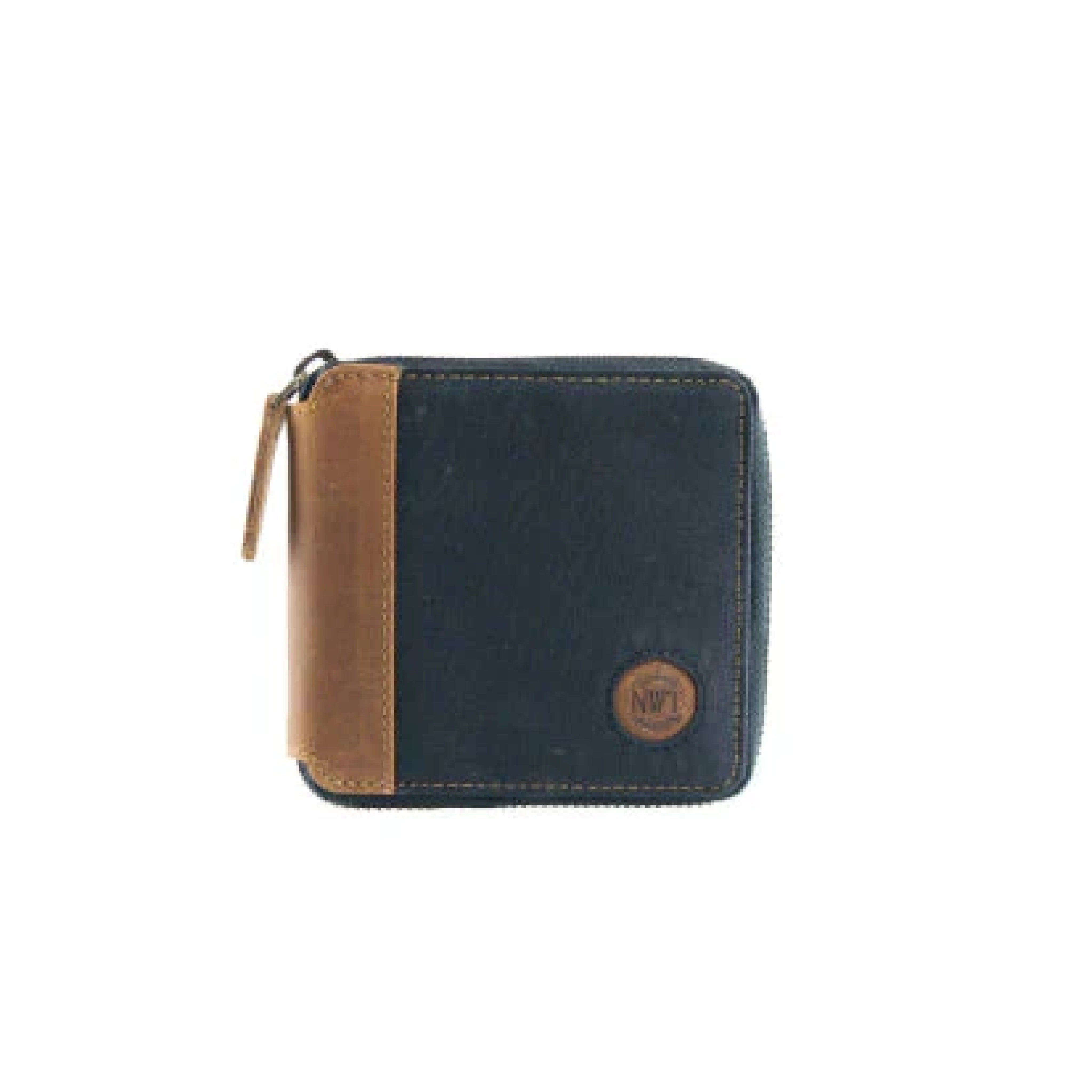 BANK Multi Function Zipper Wallet - Black/Brown