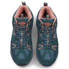 Front view of BROCK Turquoise women's waterproof walking boots showing the suede leather upper, secure lacing and padded ankle collar.