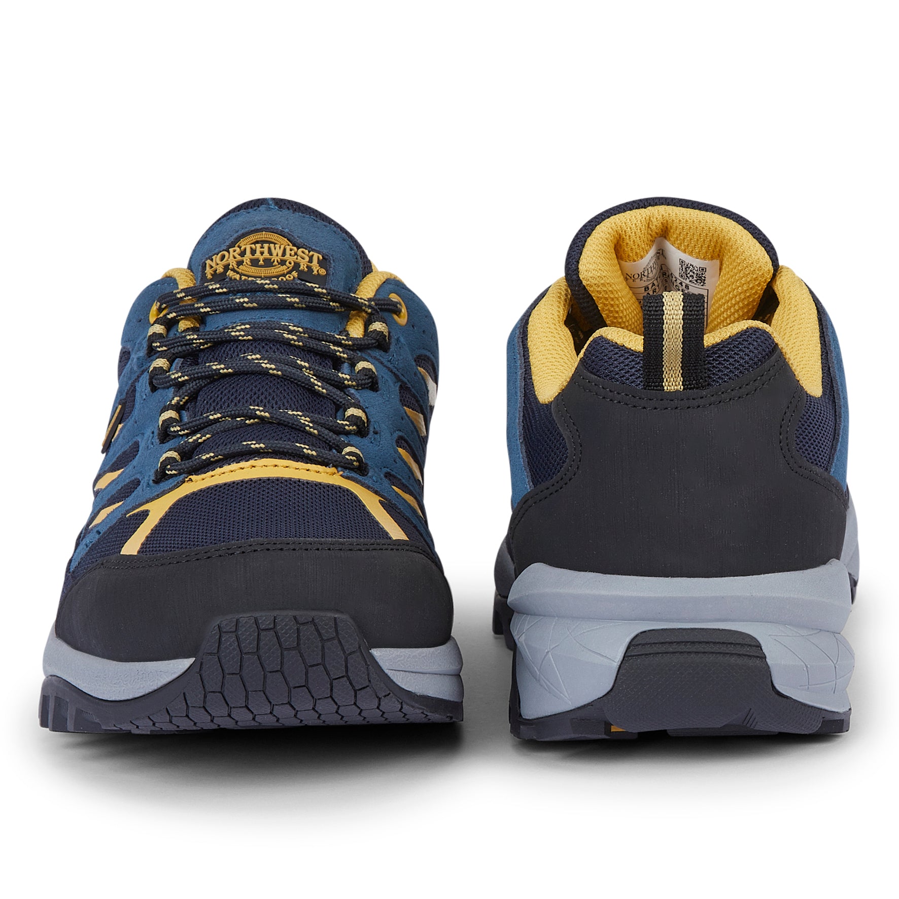 RANGER Navy men's waterproof walking shoes featuring an extra cushioned collar, cushioned insole and supportive footbed for lasting comfort.