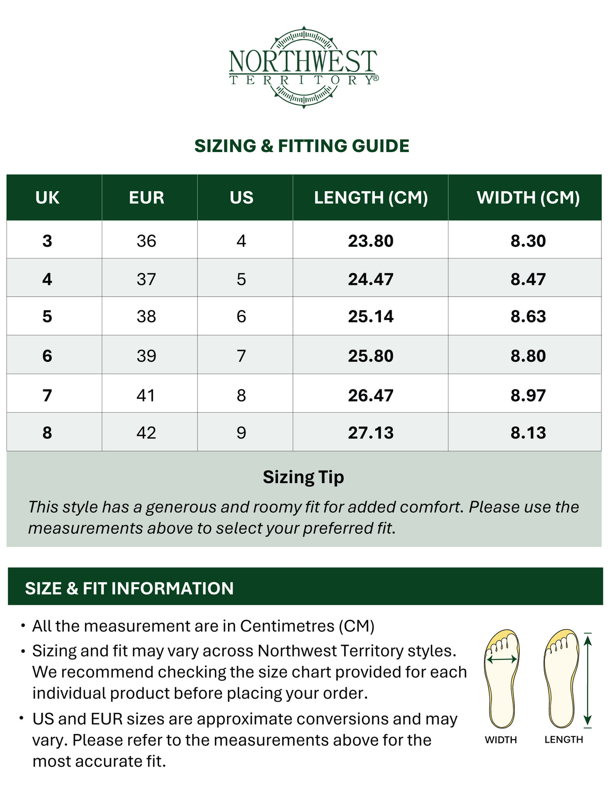 EMERALD Women's Leather Waterproof Walking Boots - Waxy Black Size Guide