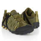 GLYDER Ranger Green men's suede leather waterproof walking shoes with lightweight cushioning, waterproof protection and durable grip for hiking, walking and outdoor adventures.
