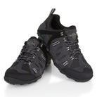 GLYDER men's suede leather waterproof walking shoes in graphite with lightweight cushioning and outdoor grip for walking and hiking across UK trails.