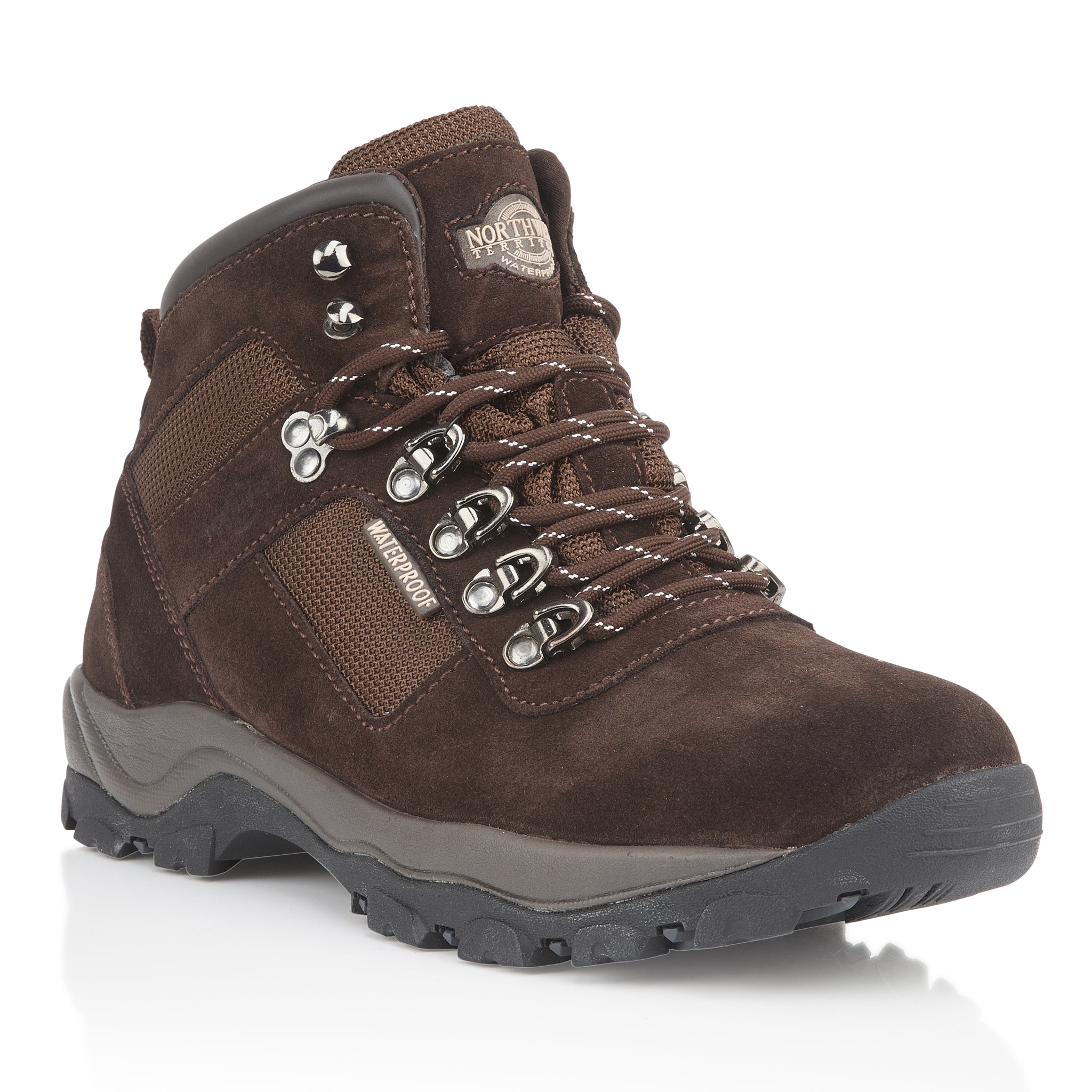 HUDSON Men's Suede Leather Waterproof Walking Boots - Brown
