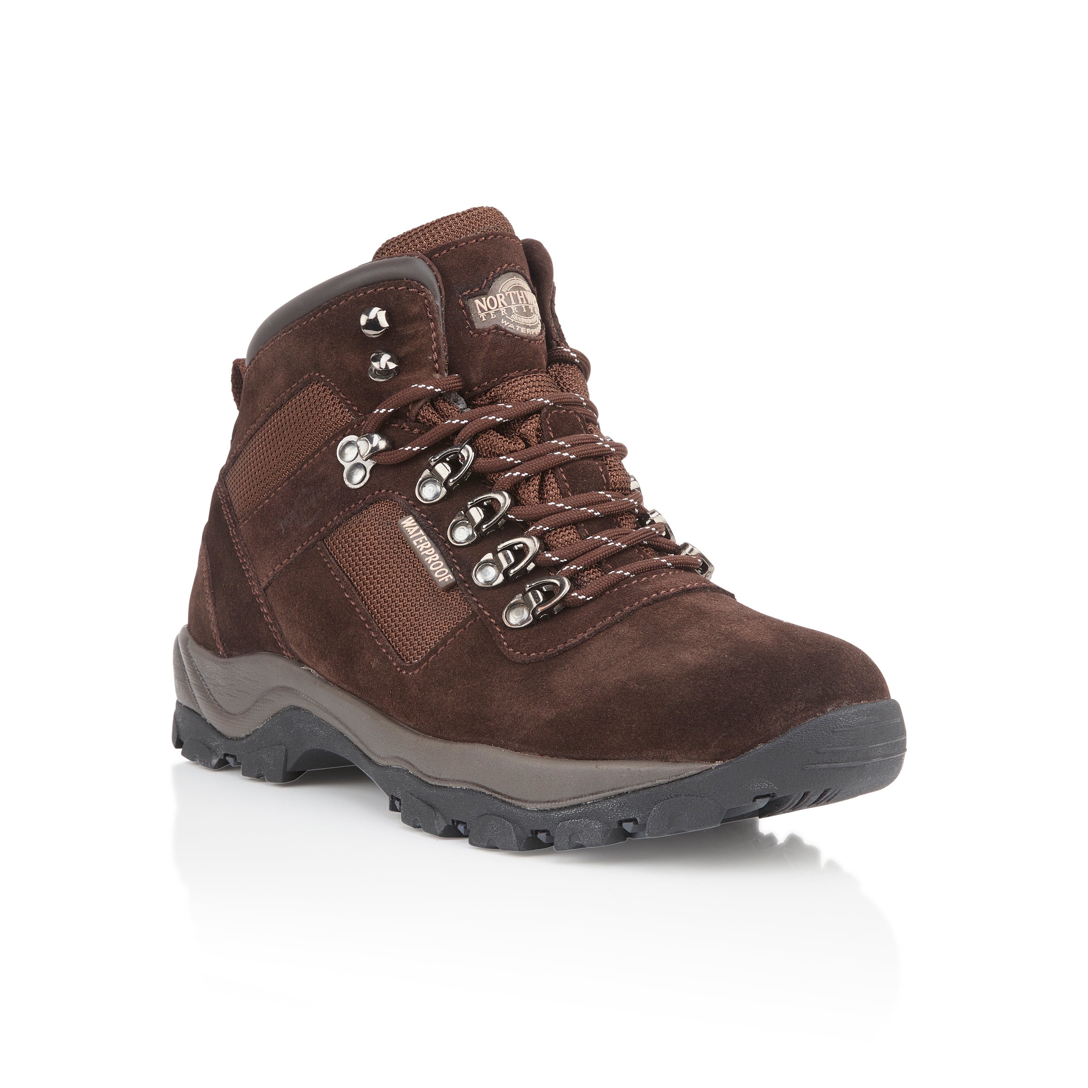 Hudson Brown leather boots with a rich finish and sturdy construction for outdoor adventures.