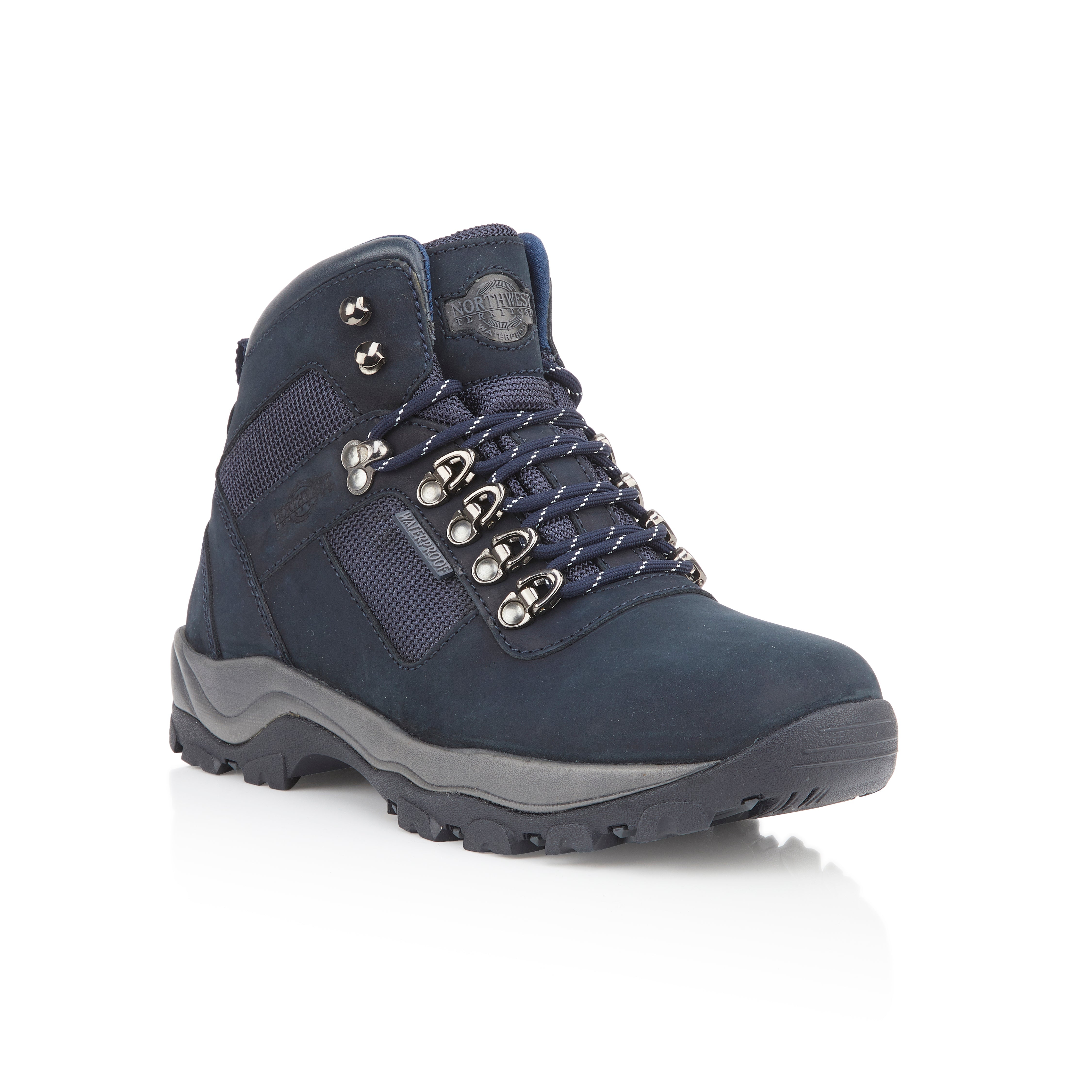 HUDSON Men's Suede Leather Waterproof Walking Boots - Navy