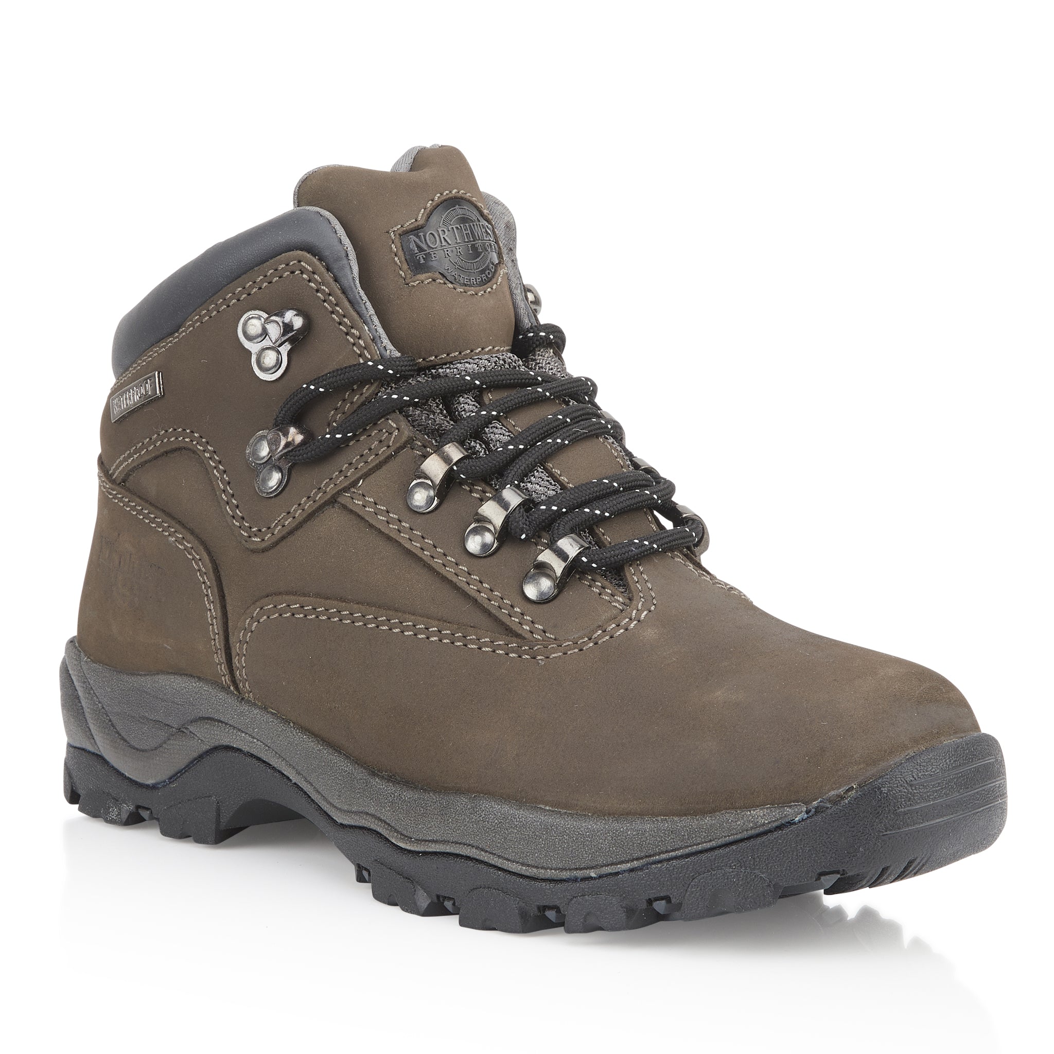 INUVIK Men's Leather Waterproof Walking Boots - Grey