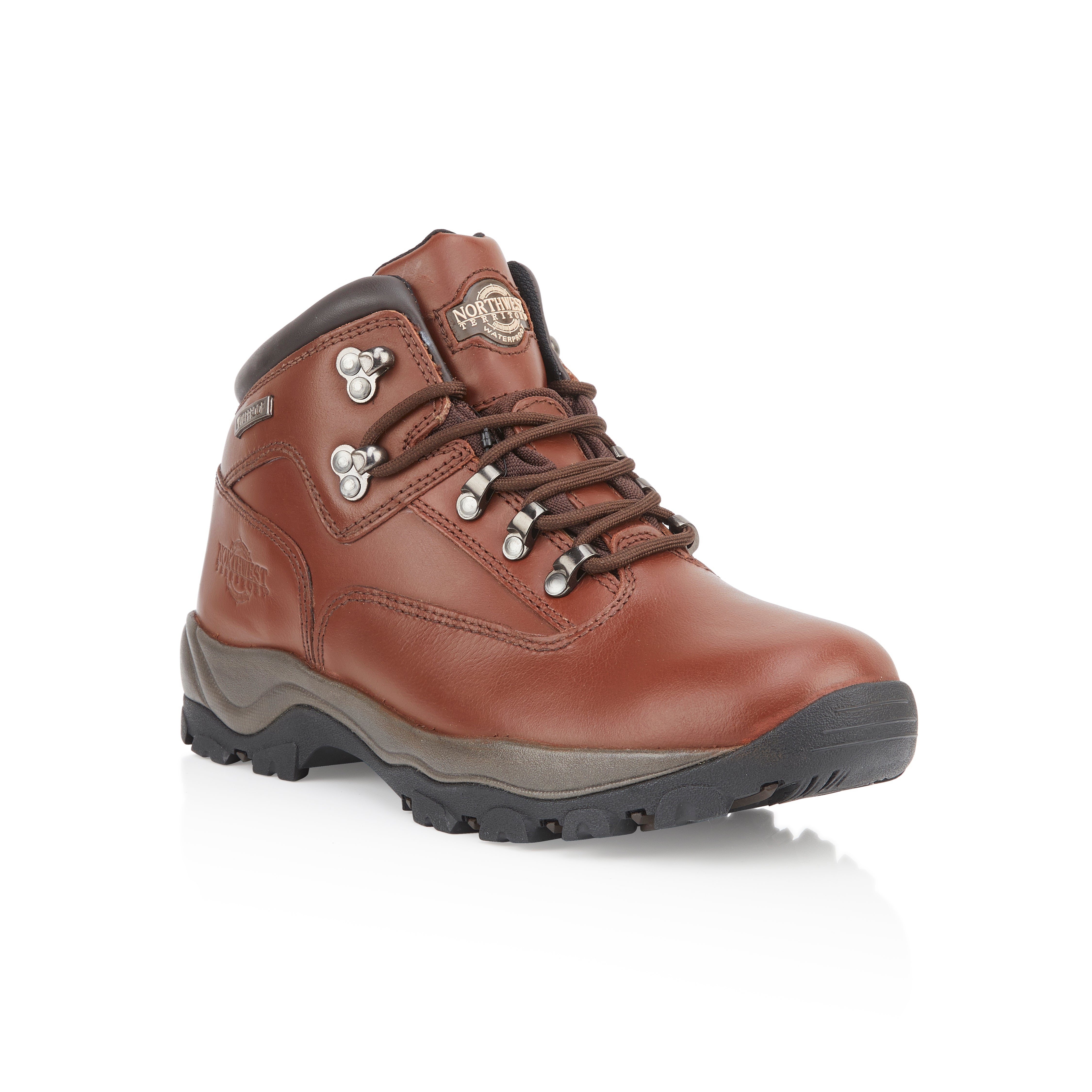 Inuvik Brown boots featuring premium leather and durable soles for rough terrain.