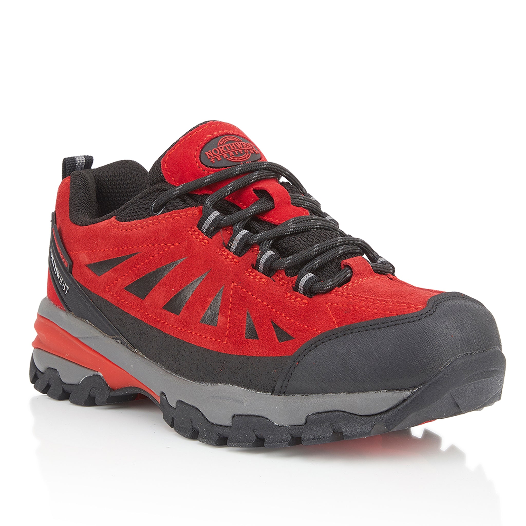 KEELE-LO Women's Waterproof Walking Shoes - Red/Black