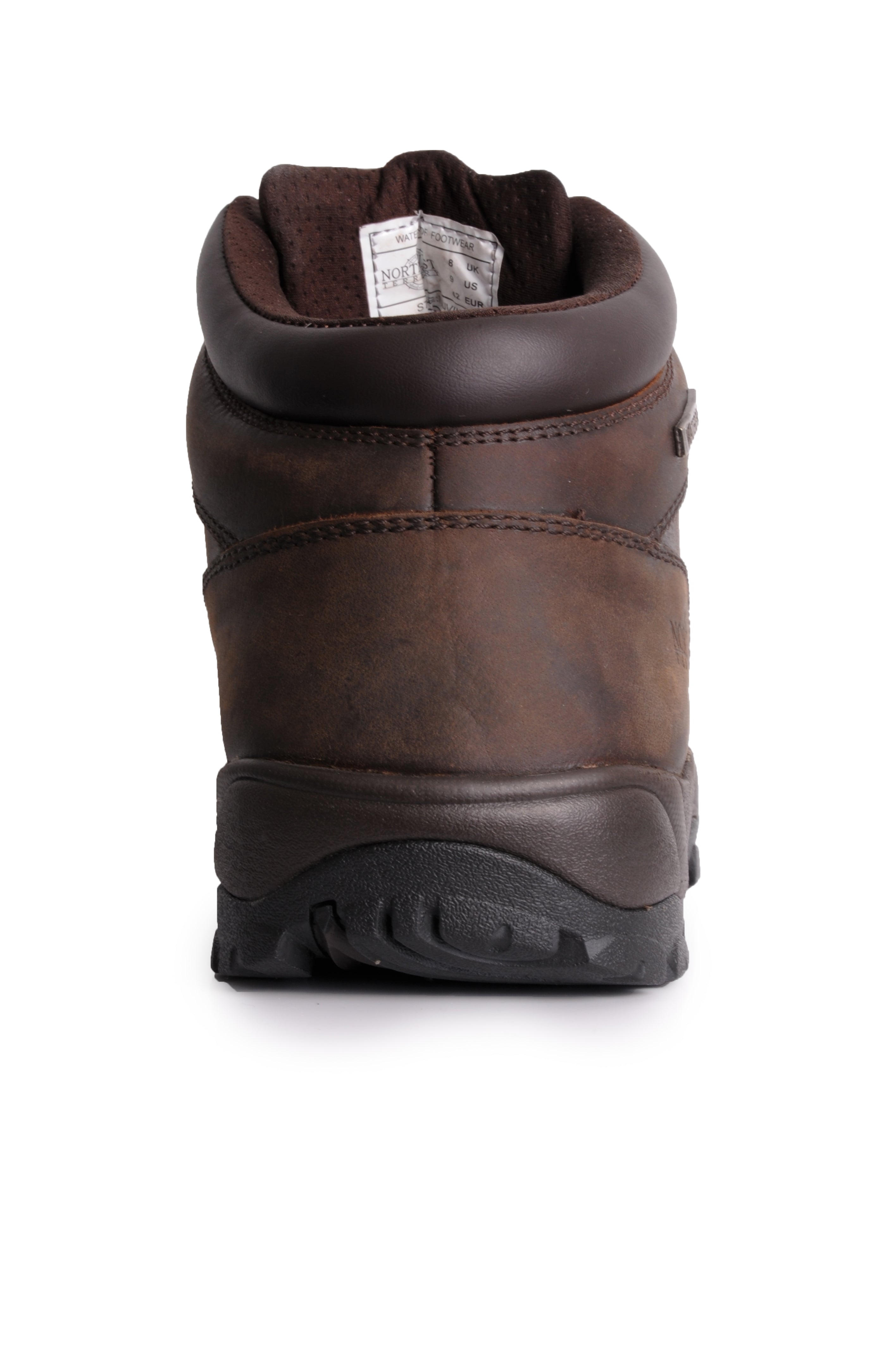Men's Leather Waterproof Walking Boots - #COLOR_WAXY BROWN